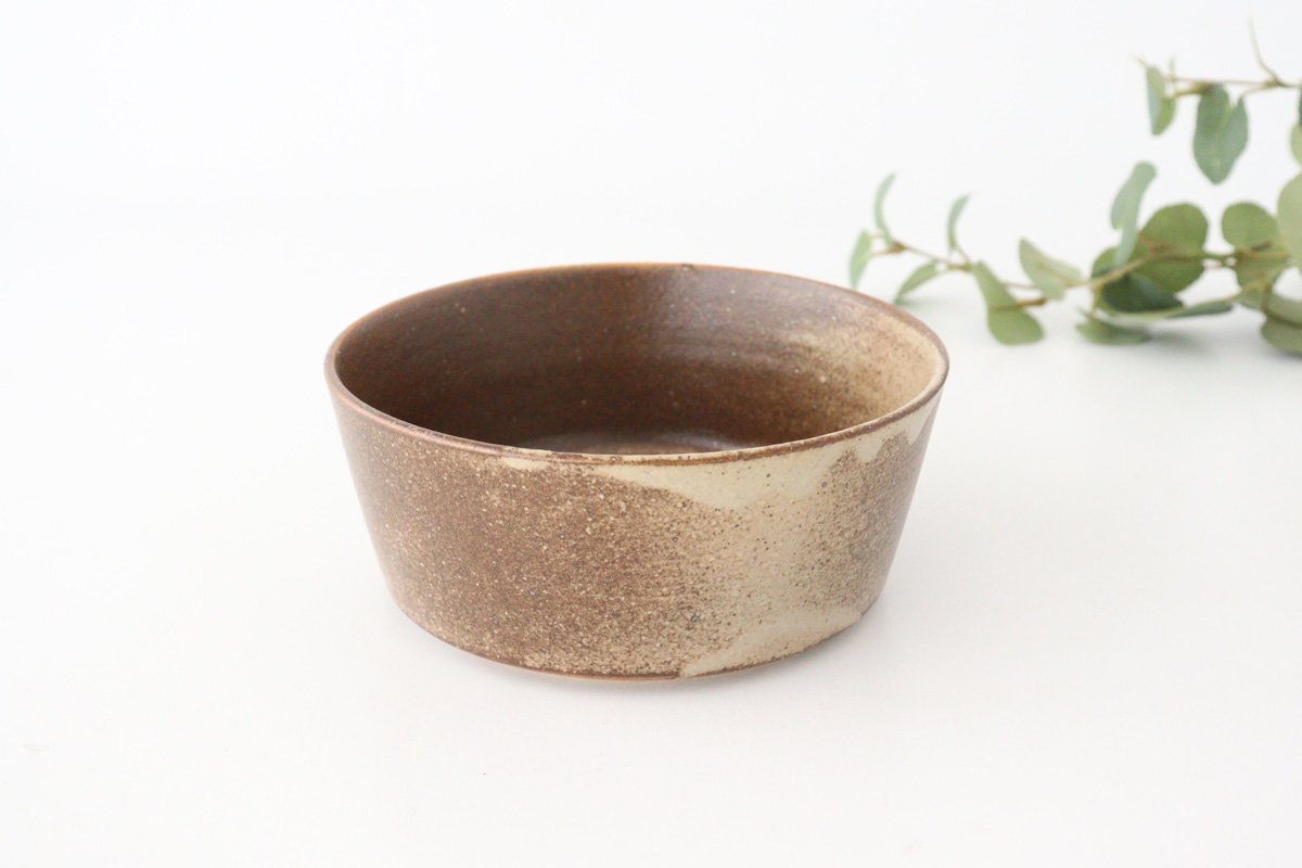 Round Bowl Beige L l Serving Bowl Mino Ware