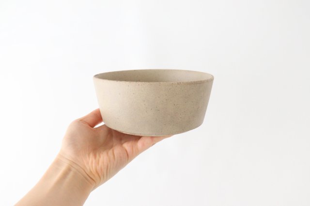 Round Bowl Beige L l Serving Bowl Mino Ware