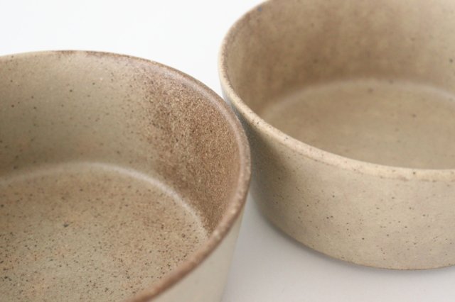 Round Bowl Beige L l Serving Bowl Mino Ware
