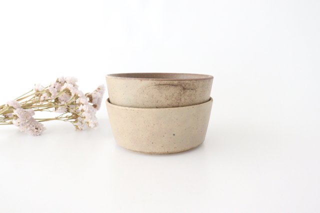Round Bowl Beige L l Serving Bowl Mino Ware