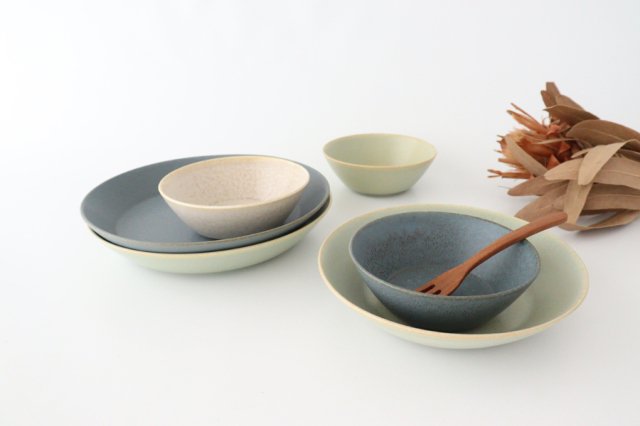 Cuole Small Bowl Silver Green | Kobachi Mino Ware-Detail14