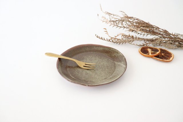 Side Plate Gray 15.0cm/5.9in | Shigaraki Ware