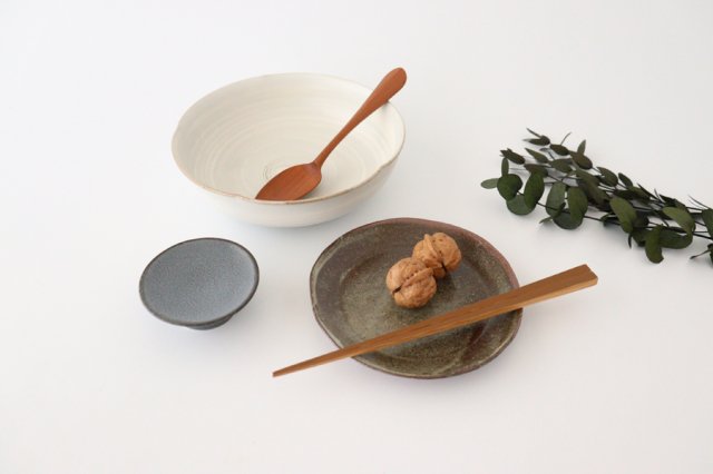 Side Plate Gray 15.0cm/5.9in | Shigaraki Ware