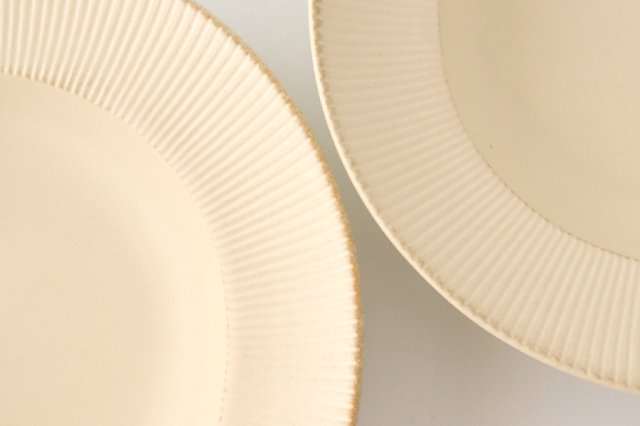 Pasta plate ivory porcelain ORLO Mino ware