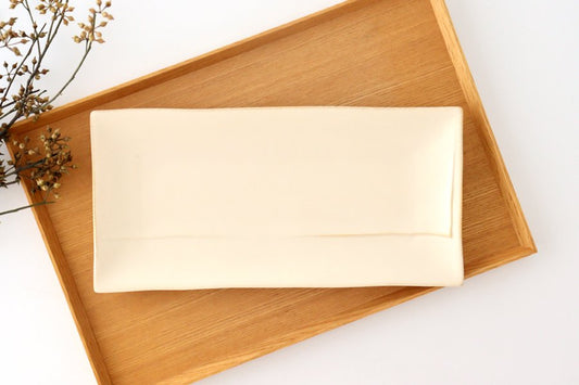 Plate L Ivory Porcelain ORLO Mino Ware-TOP