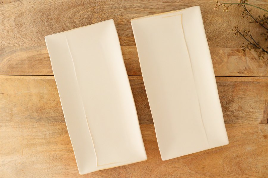 Plate L Ivory Porcelain ORLO Mino Ware