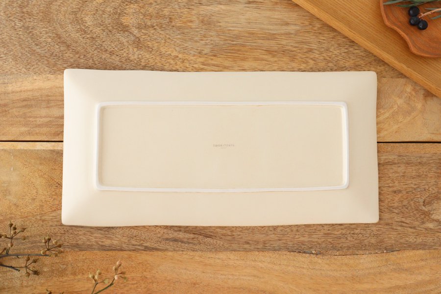 Plate L Ivory Porcelain ORLO Mino Ware