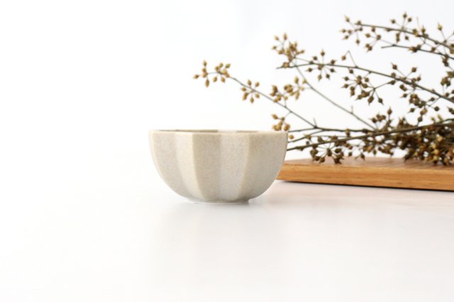 Mame Bowl Star Gray Porcelain Mino Ware