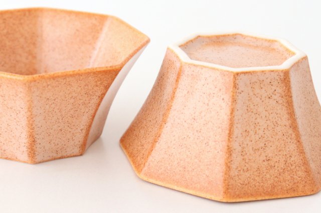 Octagonal Small Bowl Pink | Kobachi Mino Ware