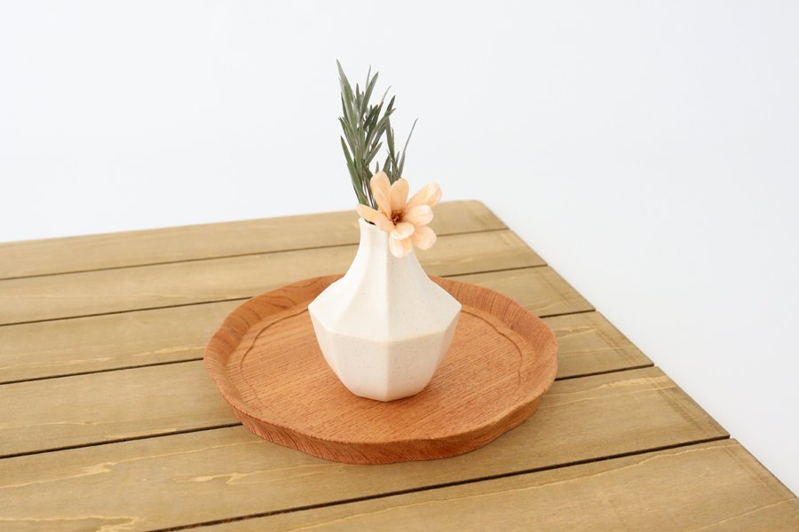 Mini Single Flower Vase White | Mino Ware