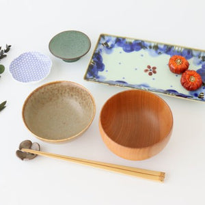 Rectangle Plate Blue FlowerーRim | Sushi Plate Hasami Ware-Detail8