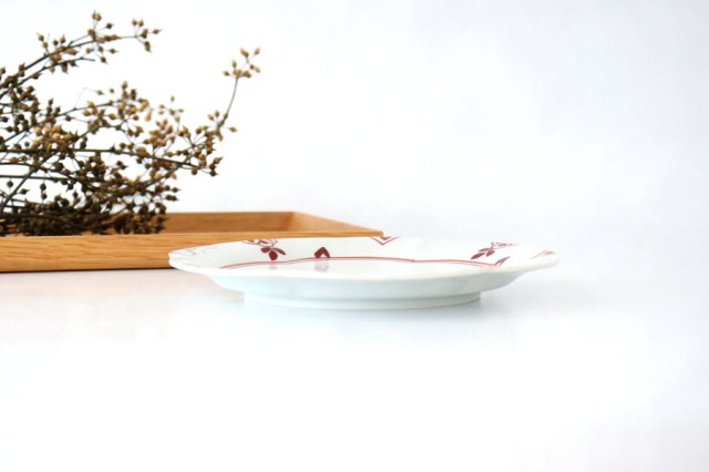 Koyo Kiln Flower-shaped Plate Red Flower | Arita Ware