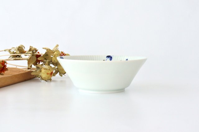 Koyo Kiln Deep Bowl Blue Arabesque 14cm/5.5in | Serving Bowl Arita Ware