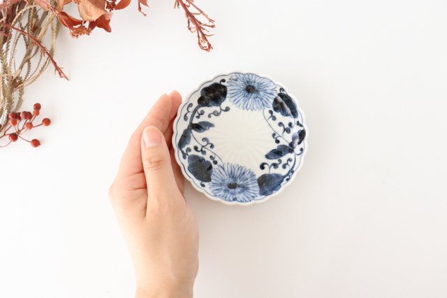 Sauce Plate Chrysanthemum and Arabesque | Imari Ware