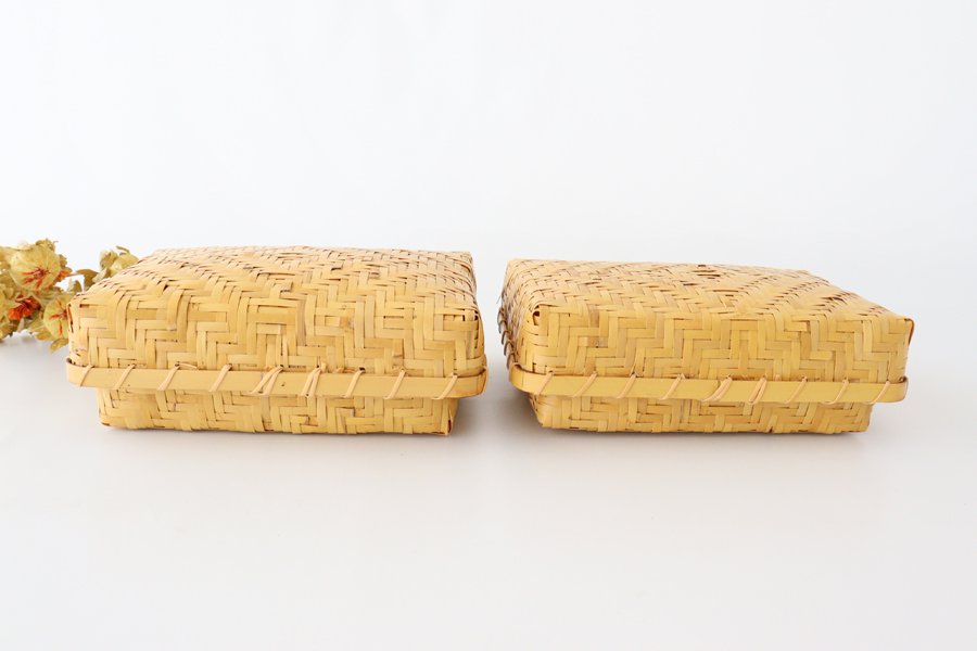 Ajiro Bento Basket Box Bamboo Crafts