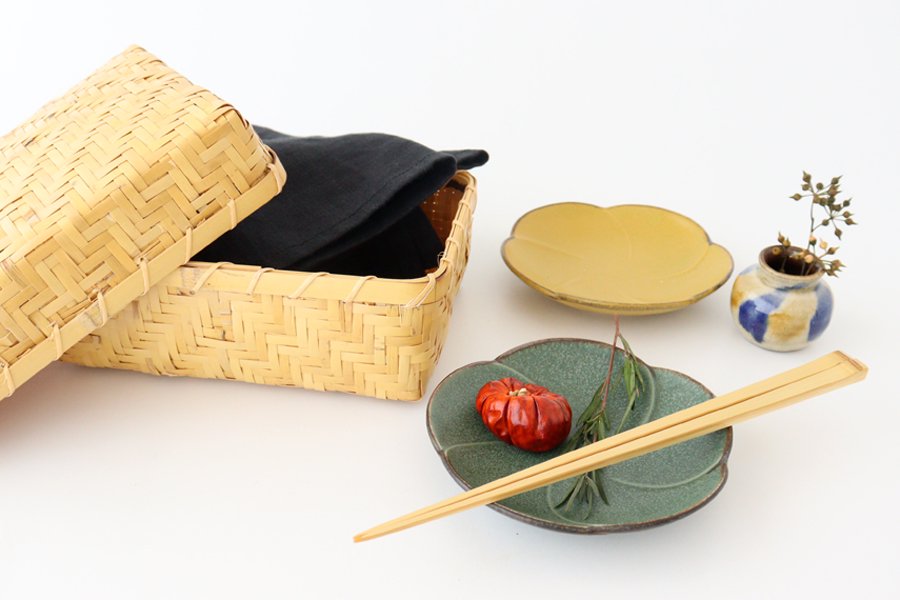 Ajiro Bento Basket Box Bamboo Crafts