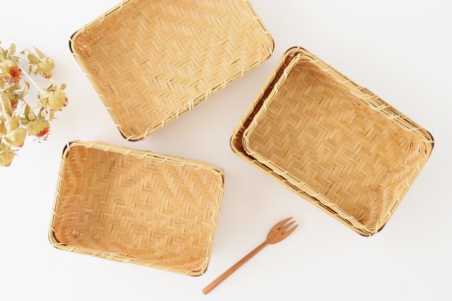 Ajiro Bento Basket Box Bamboo Crafts