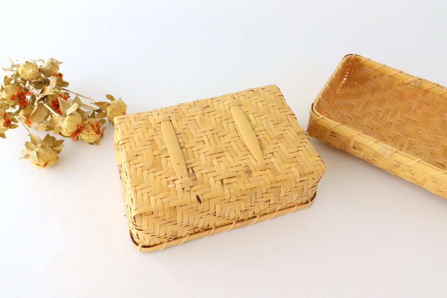 Ajiro Bento Basket Box Bamboo Crafts
