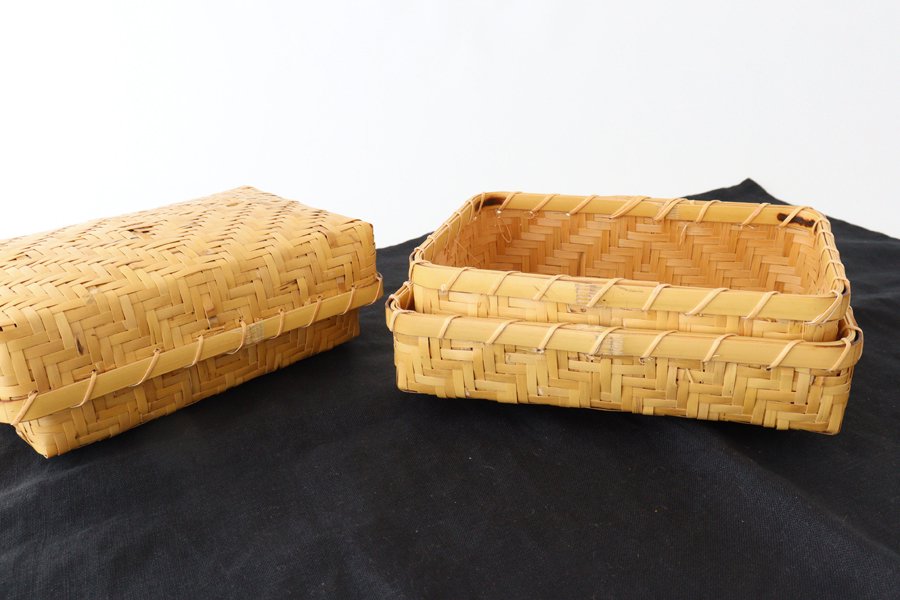 Ajiro Bento Basket Box Bamboo Crafts