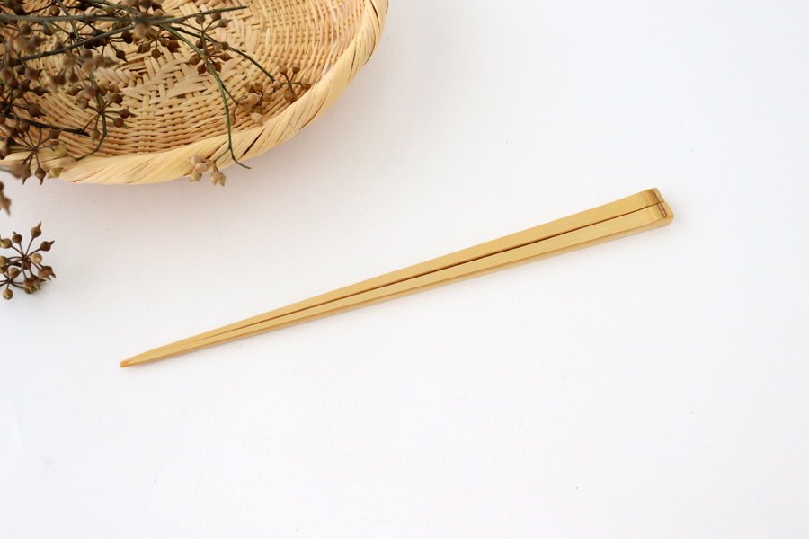 Tenbushi Chopsticks Extra Thin White Bamboo 23.1cm /9.09in