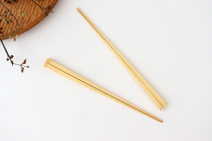 Tenbushi Chopsticks Extra Thin White Bamboo 23.1cm /9.09in