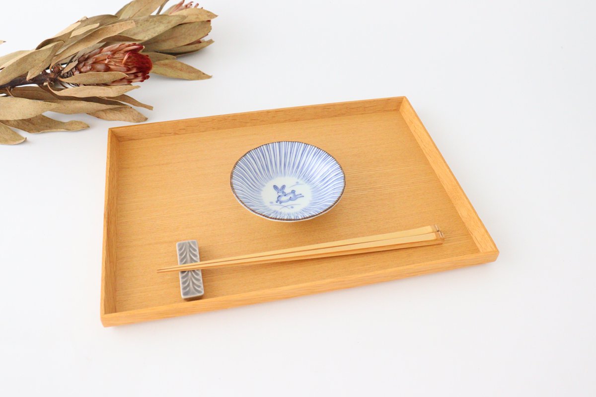 Sauce Plate Blue Rabbit | Hasami Ware