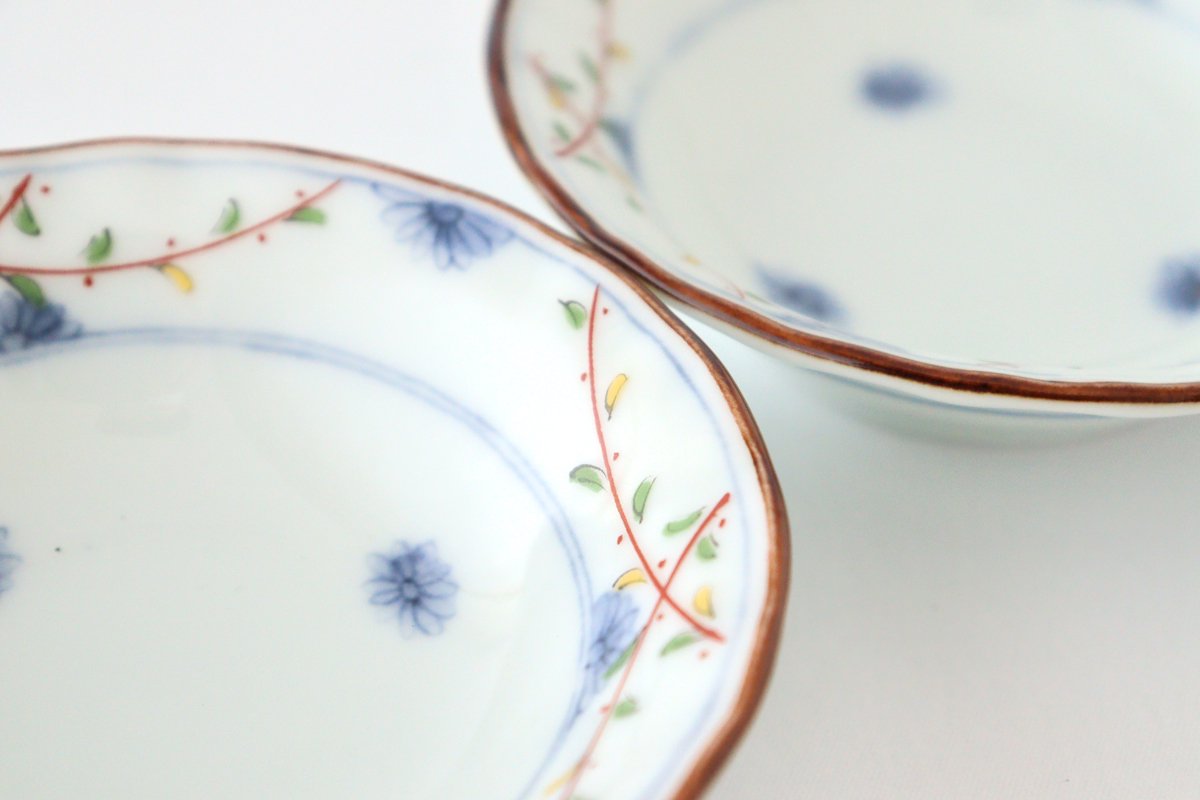 Sauce Plate Flower Pattern | Hasami Ware