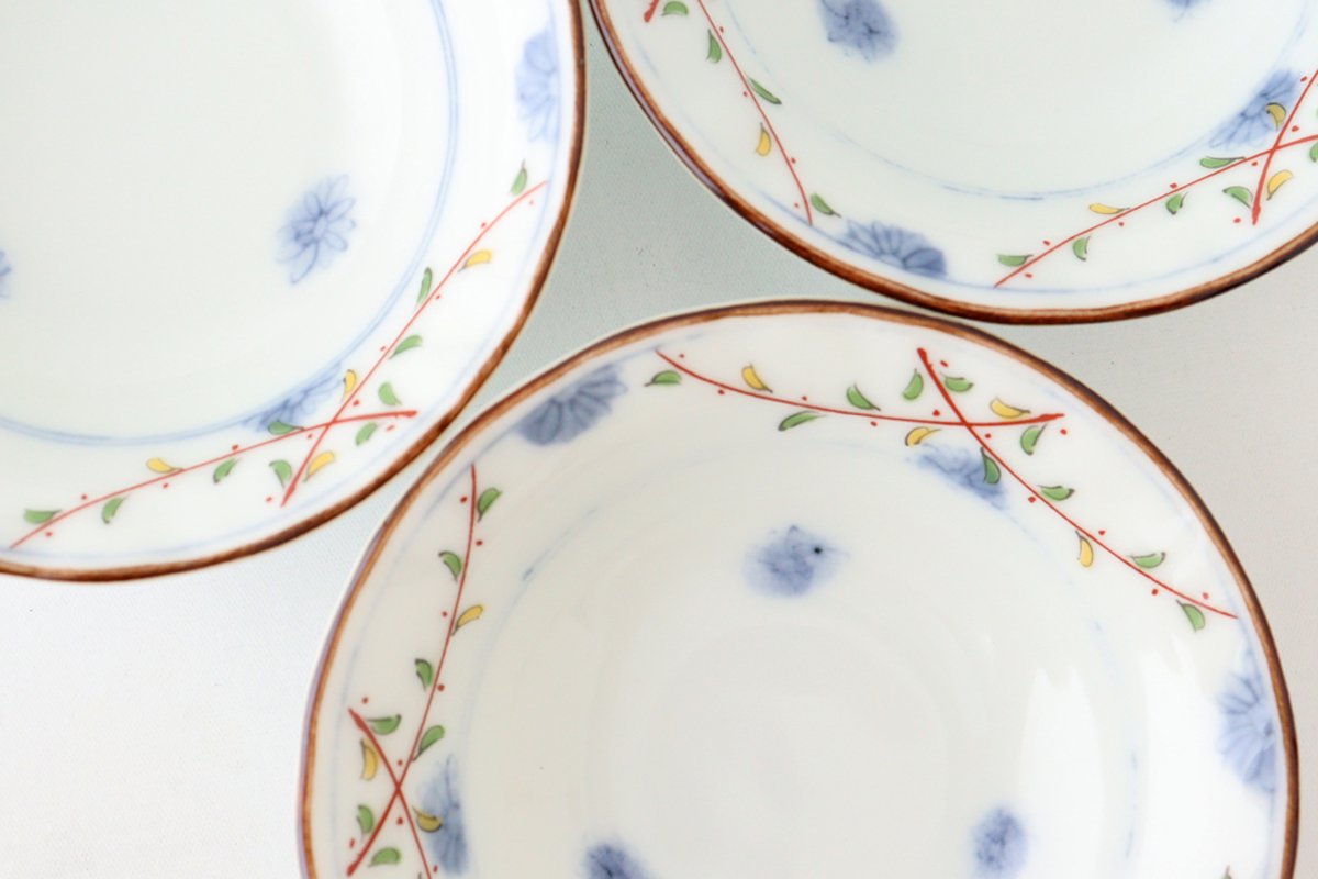 Sauce Plate Flower Pattern | Hasami Ware