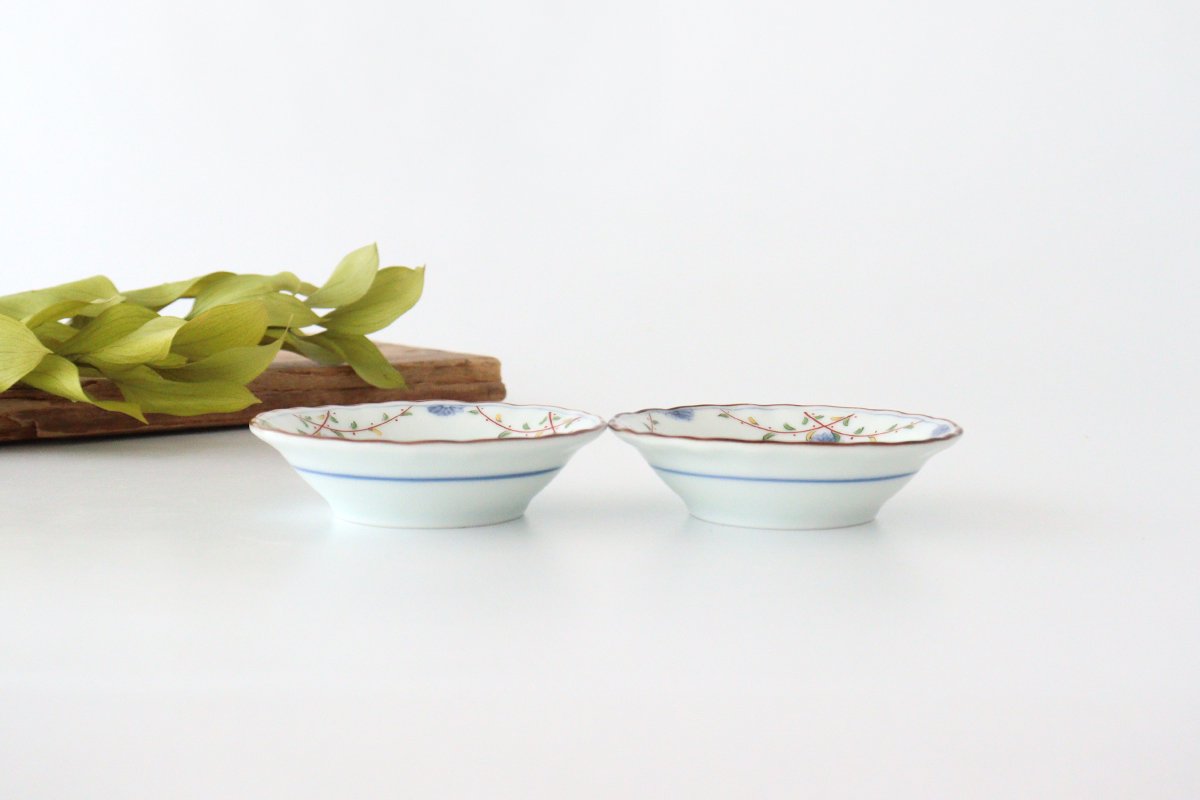 Sauce Plate Flower Pattern | Hasami Ware