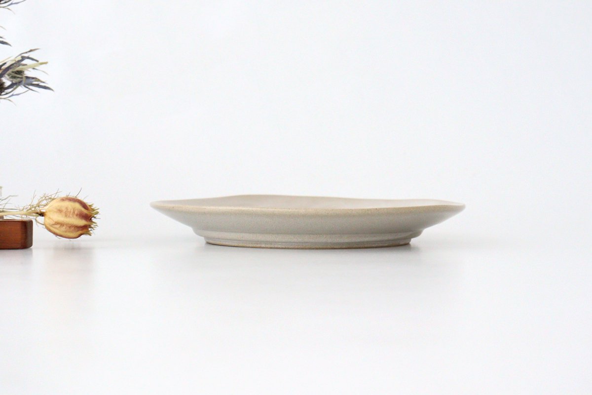 Round Plate Ivory 19㎝/7.5in | Mino Ware