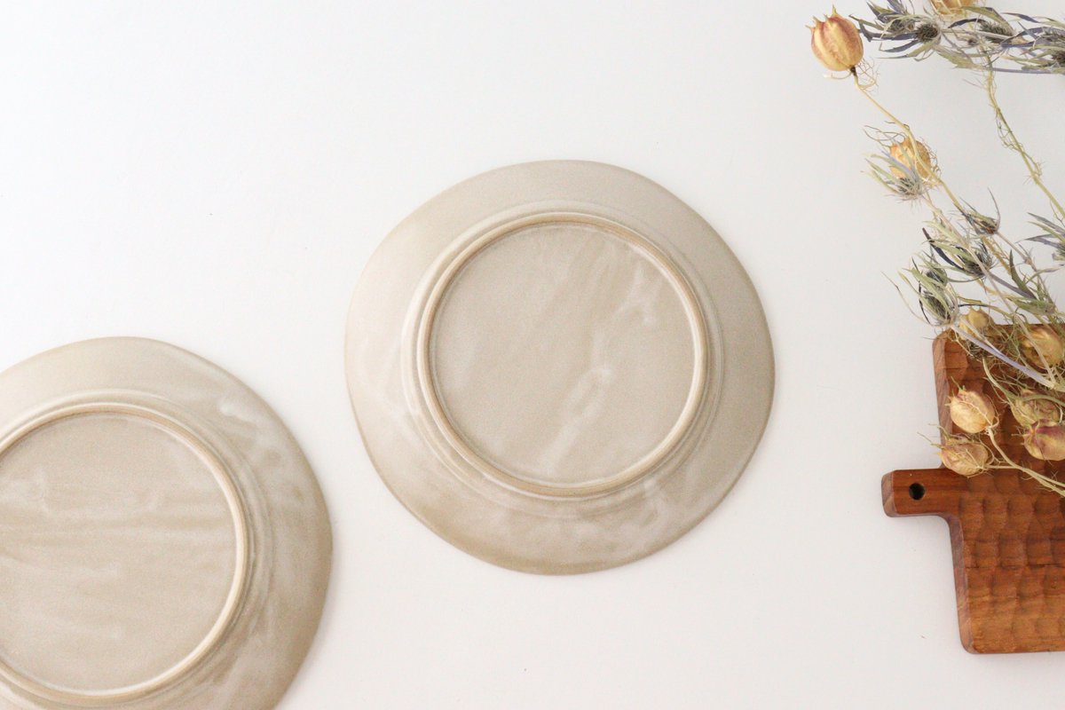 Round Plate Ivory 19㎝/7.5in | Mino Ware