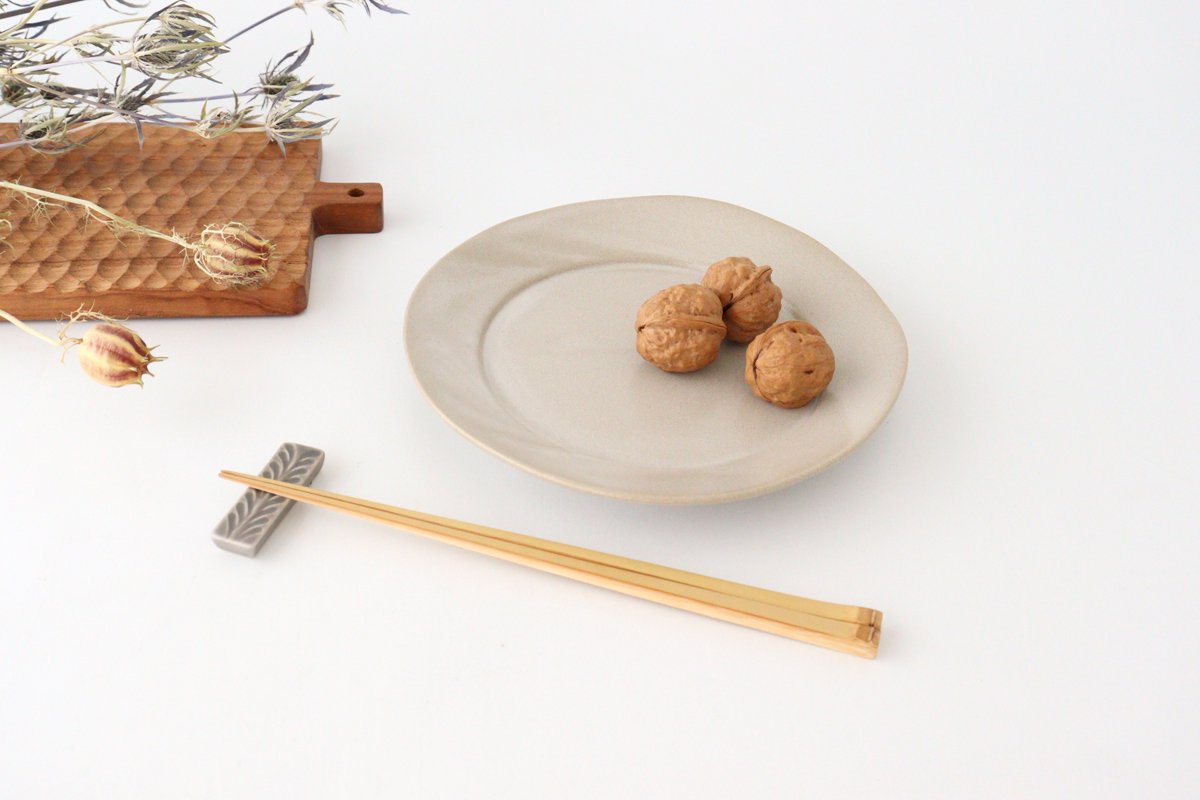 Round Plate Ivory 19㎝/7.5in | Mino Ware