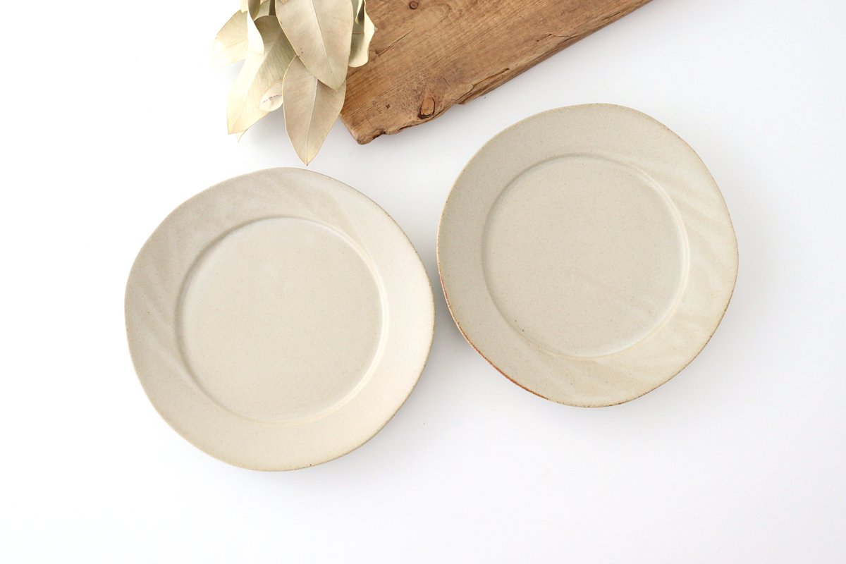 Round Plate Ivory 19㎝/7.5in | Mino Ware
