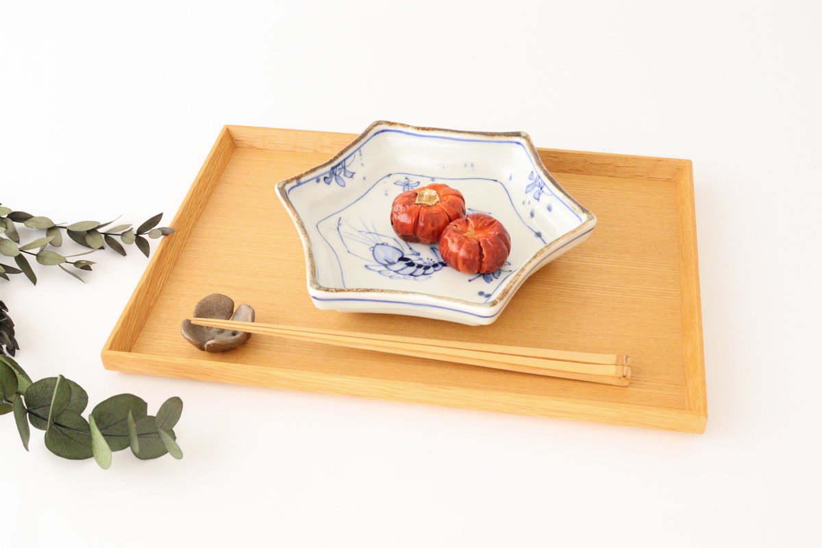 Hexagonal Plate Shrimp | Mino Ware