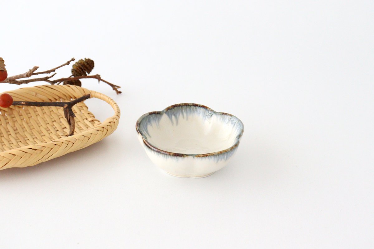 Small Bowl Plum White | Kobachi Mino Ware