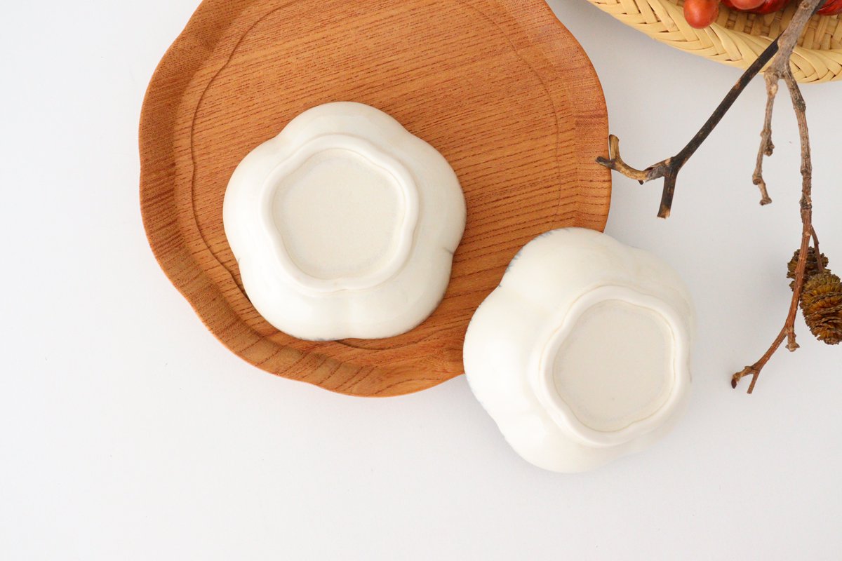 Small Bowl Plum White | Kobachi Mino Ware