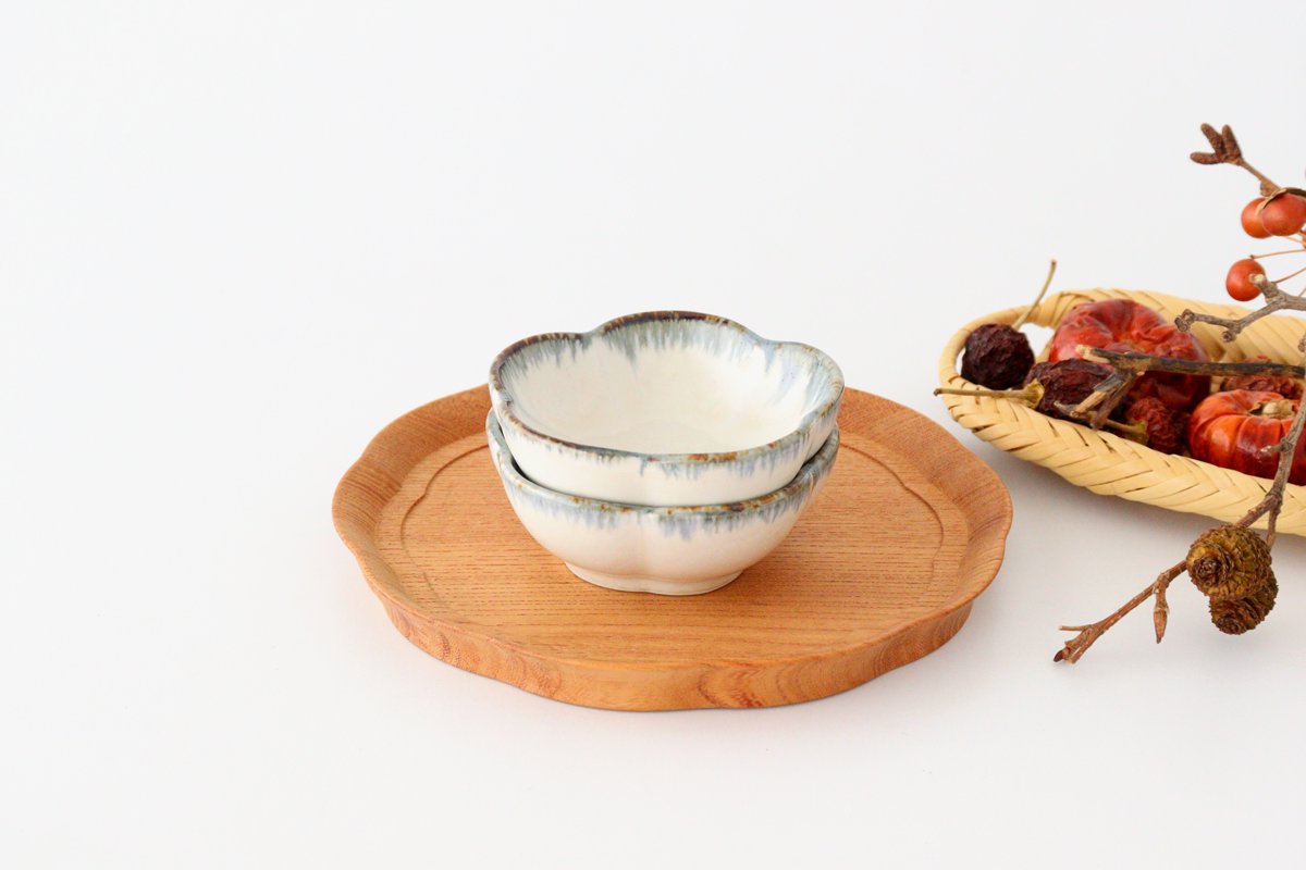 Small Bowl Plum White | Kobachi Mino Ware