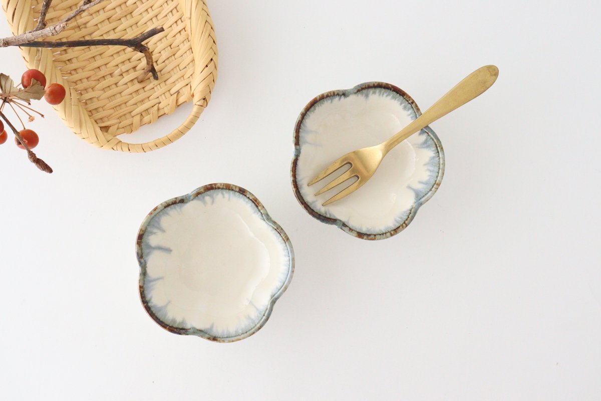 Small Bowl Plum White | Kobachi Mino Ware