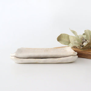 Kitagama Kasen Kato Hiroshige Rectangle Plate Shino | Sushi Plate Seto Ware-Detail6