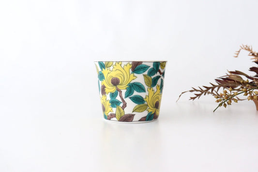 Seikou Kiln Soba Choko Colored Peony | Free Cup Kutani Ware-TOP