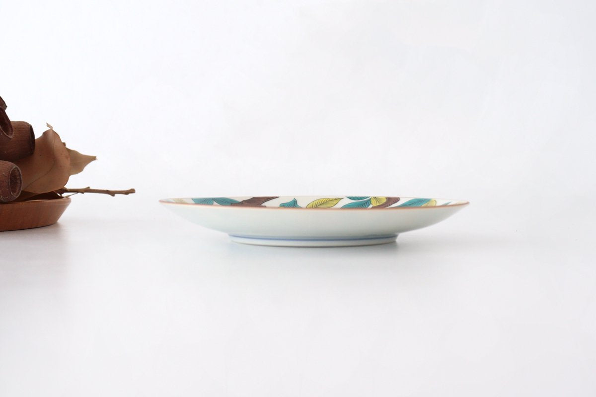 Seikou kiln Round Plate Old Kutani Colored Picture Peony 15cm/5.9in | Kutani Ware-Detail2