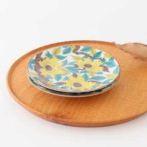 Seikou kiln Round Plate Old Kutani Colored Picture Peony 15cm/5.9in | Kutani Ware-Detail3