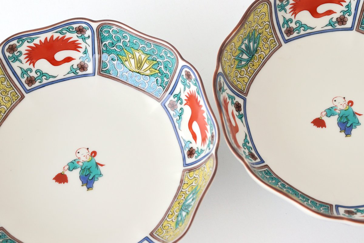 Seikou Kiln Bowl Karako 15cm/5.9in | Serving Bowl Kutani Ware-Detail11