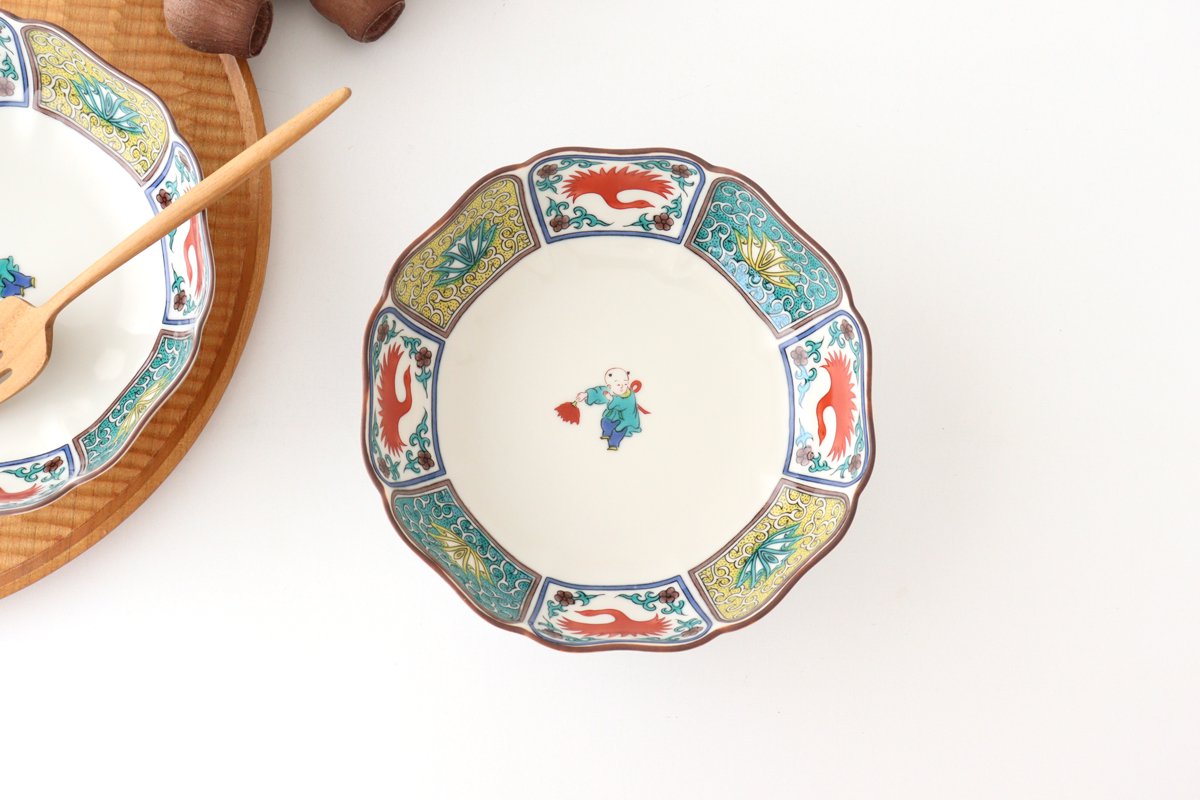 Seikou Kiln Bowl Karako 15cm/5.9in | Serving Bowl Kutani Ware-Detail3