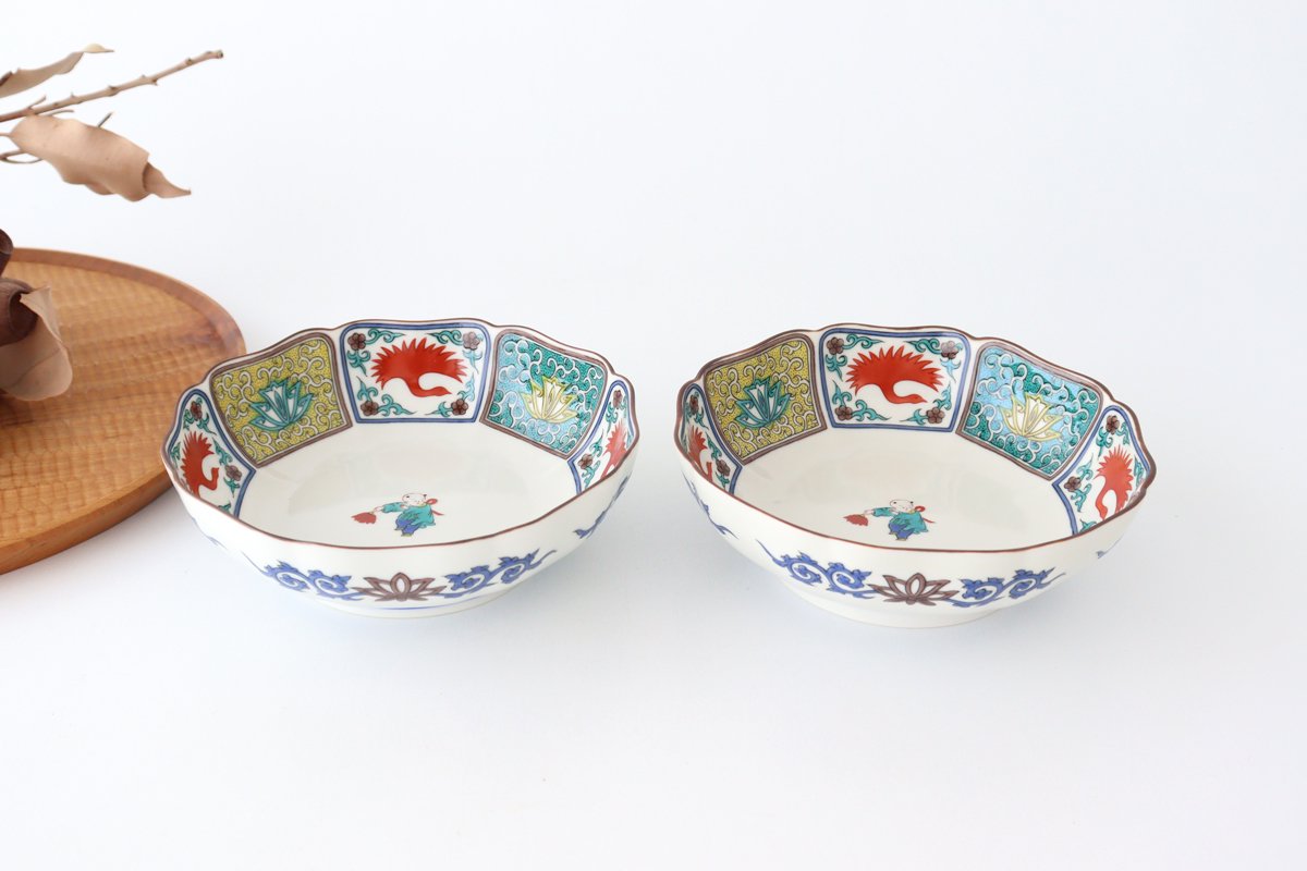 Seikou Kiln Bowl Karako 15cm/5.9in | Serving Bowl Kutani Ware-Detail9