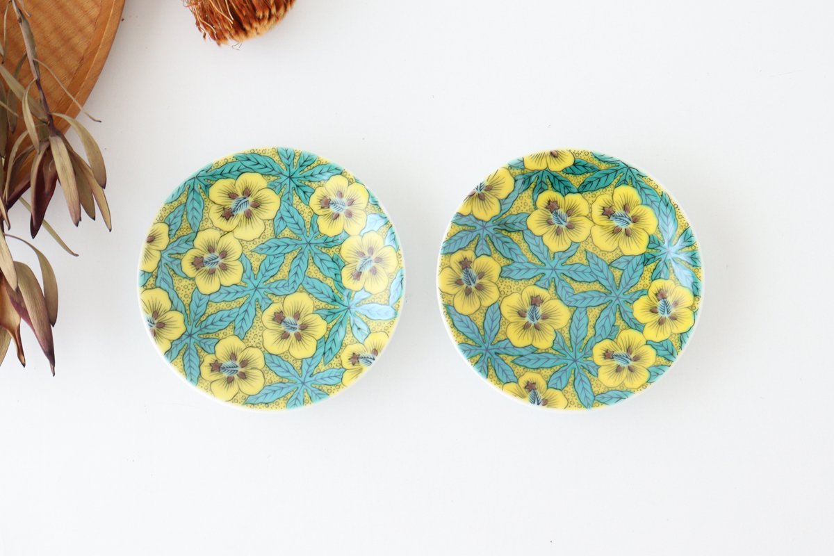 Seikou Kiln Sauce Plate Yoshidaya-style Aoi | Kutani Ware-Detail11