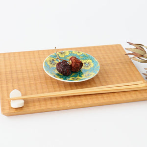 Seikou Kiln Sauce Plate Yoshidaya-style Aoi | Kutani Ware-Detail3