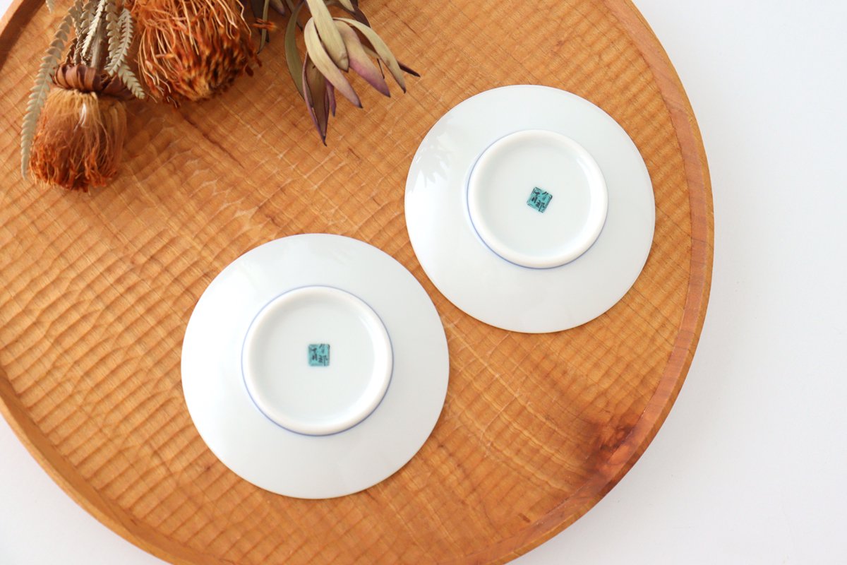 Seikou Kiln Sauce Plate Yoshidaya-style Aoi | Kutani Ware-Detail5