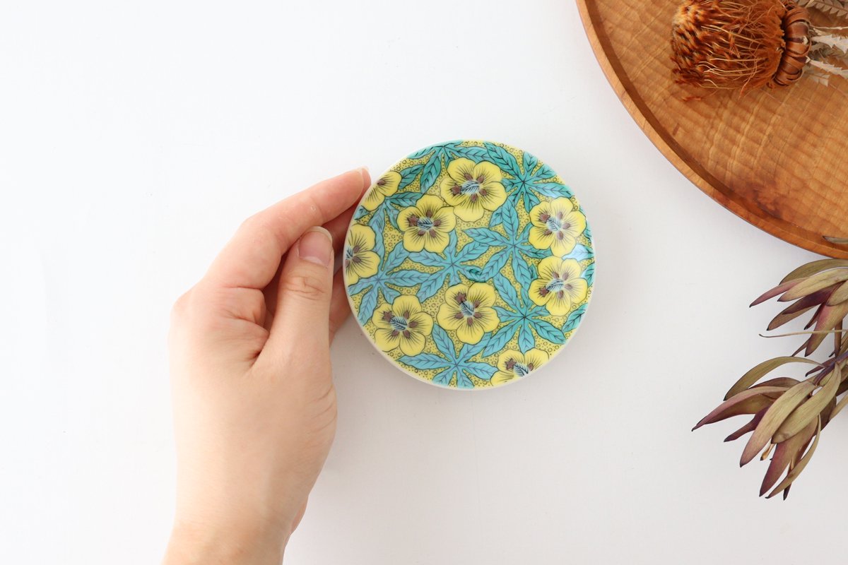 Seikou Kiln Sauce Plate Yoshidaya-style Aoi | Kutani Ware-Detail10