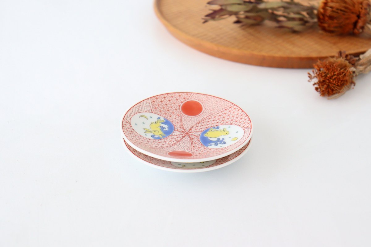 Seikou Kiln Sauce Plate Rabbit | Kutani Ware